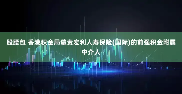 股腰包 香港积金局谴责宏利人寿保险(国际)的前强积金附属中介人