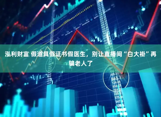 泓利财富 假道具假证书假医生，别让直播间“白大褂”再骗老人了
